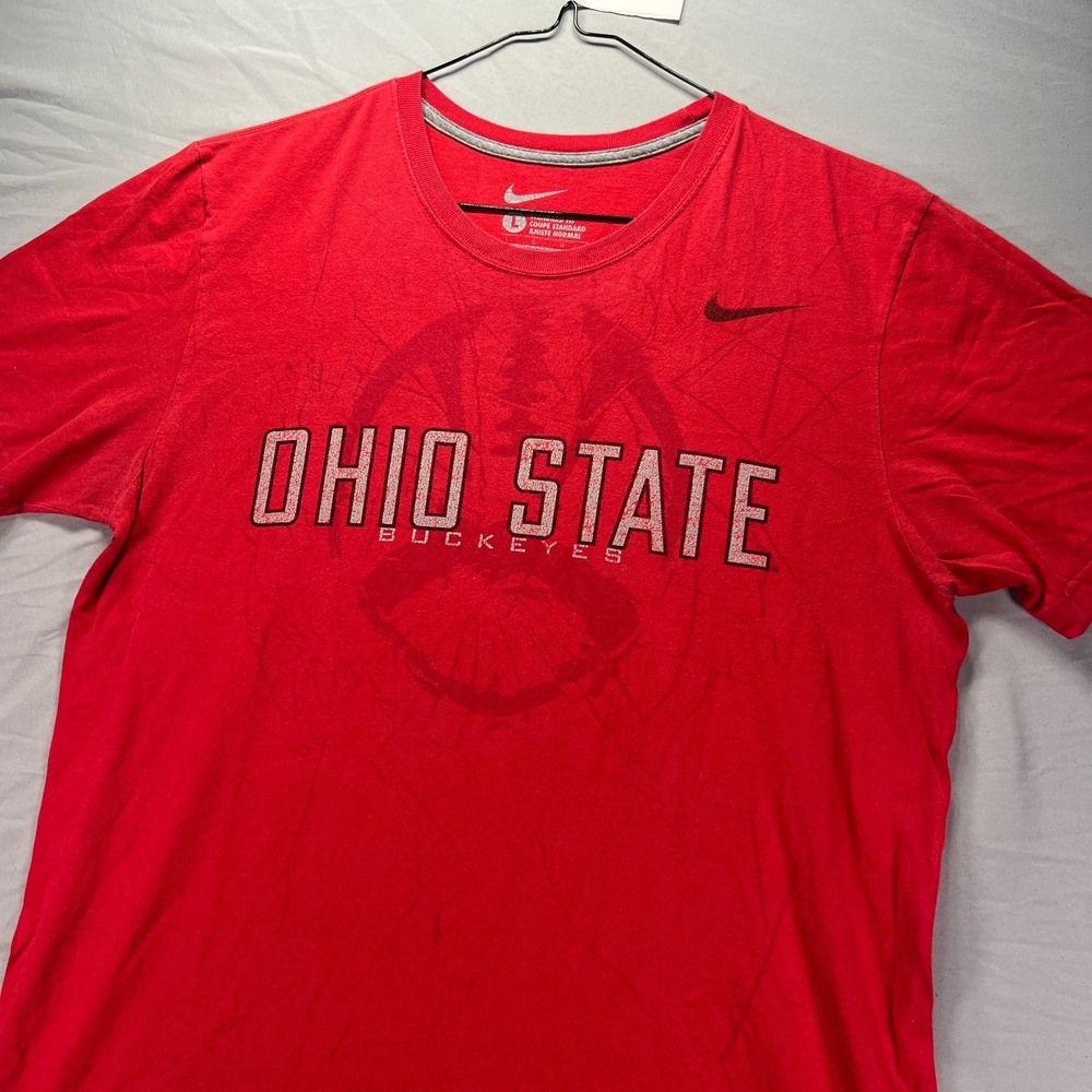 Ohio State Buckeyes Shirt Mens Large Nike Standard Fit University College